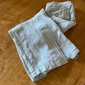 Nic +Zoe wide crop striped pants